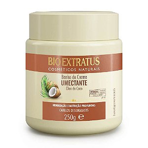 Banho de Creme Umectante Oleo de Coco BioExtratus 250g