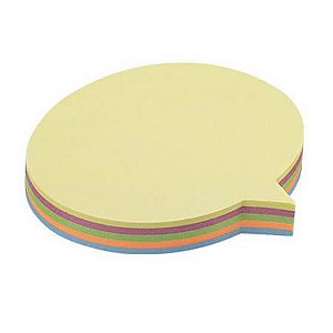 Bloco de Anotações BRW Smart Notes Speech 70mm X 70mm Com 100 Folhas e 5 Cores