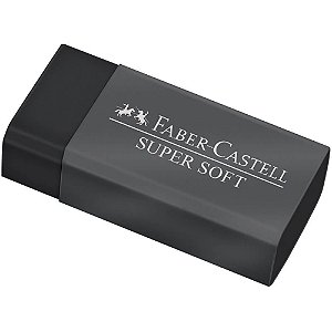 Borracha SuperSoft Faber Castell Dust Free - Preta