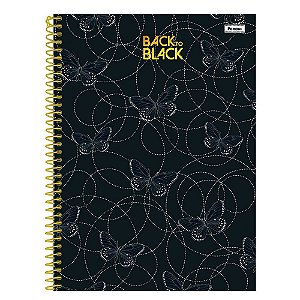 Caderno Back to Black Foroni 1 Matéria 96 Folhas Capas Sortidas