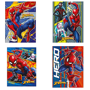 Caderno Brochura Universitário Tilibra Homem Aranha 80 Folhas Capa Dura Sortidas