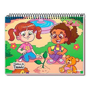 Caderno Desenho Credeal Lala Feminino 60 folhas