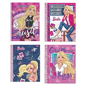 Caderno Foroni Universitário Barbie 300 Folhas 15 Matérias