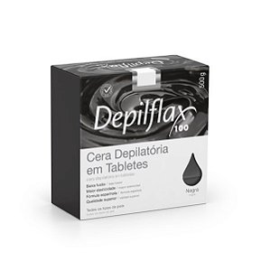 Cera Depilatória em Tabletes Depilflax Negra 500g