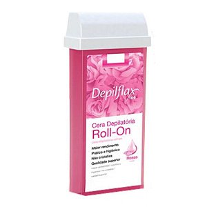 Cera Depilatória Roll-on Depilflax 100g Rosa