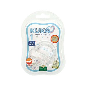 Chupeta Kuka Silicone Soft Tamanho 1 0-6 mesesTransparente