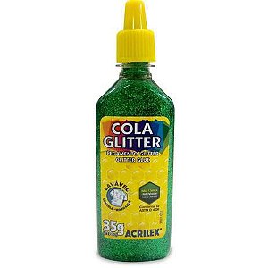 Cola Glitter Acrilex 35g Verde