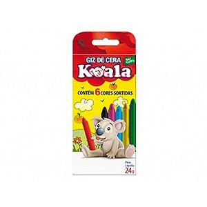Giz de Cera Koala 6 Cores 24g