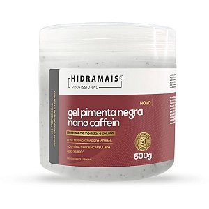 Gel Pimenta Negra Nano Caffein Hidramais Profissional 500g