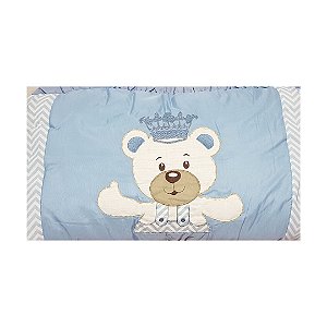 Kit Berço Bordados 4R Meu Bebê Urso Azul