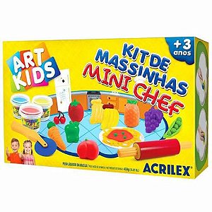 KIT DE MASSINHAS MINI CHEF ACRILEX