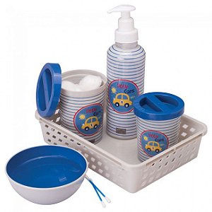 Kit Higiene Infantil Plasutil Baby com 5 Peças - Little Cars