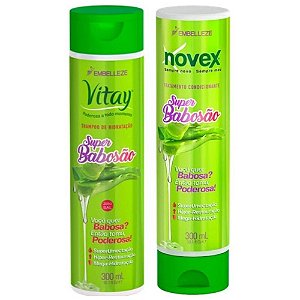 Kit Shampoo e Condicionador Novex Vitay Super Babosão 300ml
