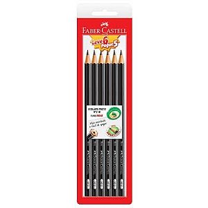 Lápis Faber Castell Leve 6 Pague 5 N°2 HB