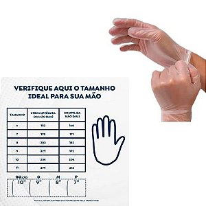 Luva Descartável Viniflex Vabene Caixa Com 100 Unidades Tamanho M