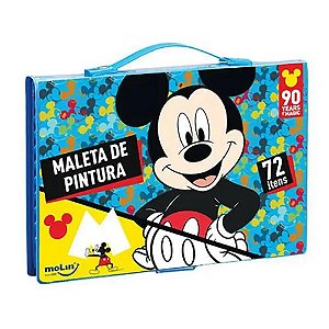 Maleta de Pintura Mickey Mouse Molin 72 Itens