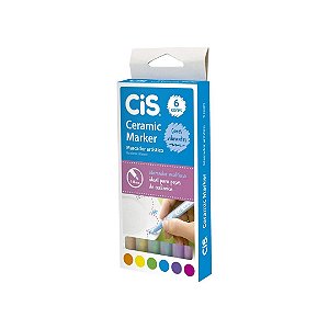 Marcador Artistico Cis Ceramic Marker 6 Cores