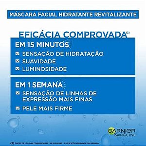 Máscara Facial Revitalizante Garnier Skin Romã Hidra Bomb G3646502