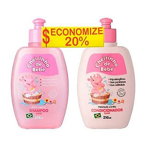Promo Kit Shampoo + Condicionador Cheirinho De Bebe 210ml Rosa Kanitz