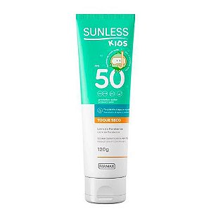 Protetor Solar Sunless Kids FPS 50 Toque Seco 120g