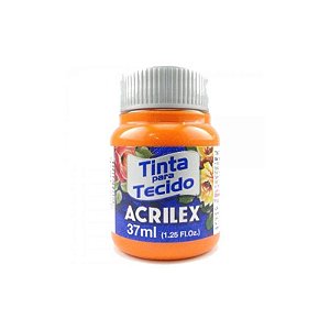 Tinta para Tecido Acrilex 37ml Laranja