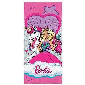 Toalha De Banho Infantil Lepper Barbie Reinos Magicos