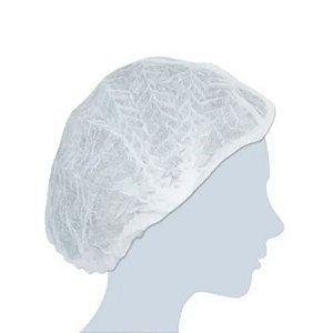 Touca Descartável Santa Clara Não Tecido (TNT) com 100 Unidades