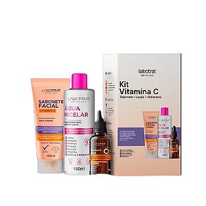 Kit Vitamina C sabonete + loção + hidratante Labotrat Dermo skin