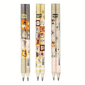 Lapís Preto HB Jumbo Animal Planet Molin - Estampas Sortidas