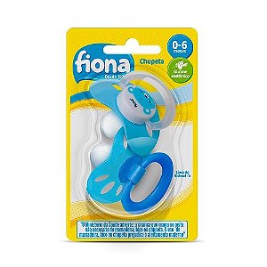 Chupeta Fiona Silicone Com 2 Unidades Tam 1 0-6 Meses Azul