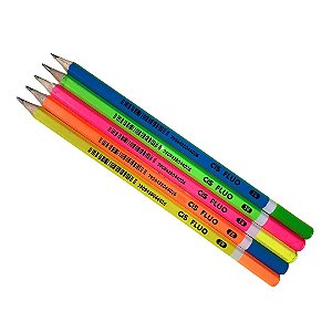 Lápis Preto Fluo 2B - Sortido