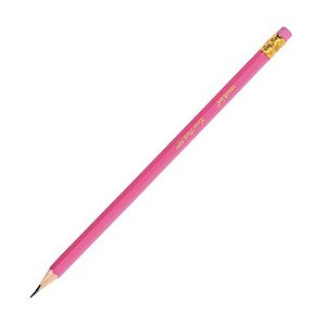 Lápis Preto Love Pink Com Borracha Molin