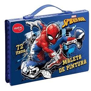 Maleta de Pintura Spider-Man Molin 72 Itens