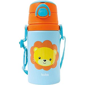 Garrafa De Alumínio Animal Fun Leão, Buba 450ml