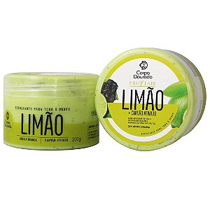 Esfoliante Corpo Dourado Fruktais Limão + Carvão Ativado 150g