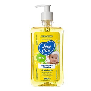 Sabonete Liquido Infantil  Dermacream Love and Care Baby Glicerina 500 ml