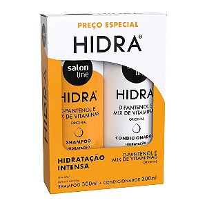 Kit Shampoo e Condicionador Hidra D-Pantenol e Mix de Vitaminas Salon Line 300ml