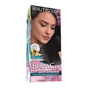 Coloração Sem Amônia Bela&Cor 3.0 Castanho Escuro