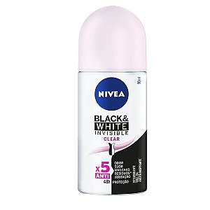 Desodorante Roll On Nivea Invisible For Black e White 50ml
