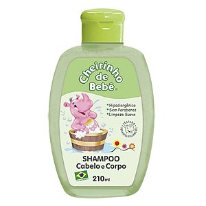 Shampoo Cheirinho de Bebê Kanitz Cabelo e Corpo 210ml