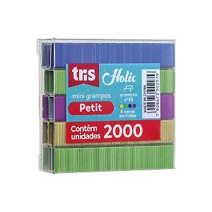 Mini Grampos Petit Holic Colorido N10 2000un Tris