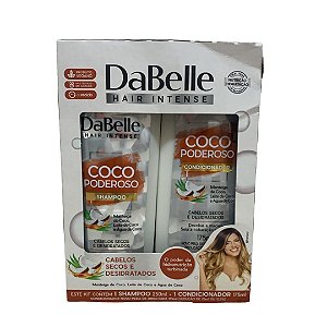 Kit Shampoo 250 ml + Condicionador 175 ml Dabelle Hair Coco Poderoso