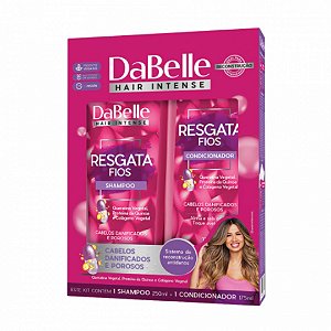 Kit Shampoo 250 ml + Condicionador 175 ml Dabelle Hair Resgata Fios