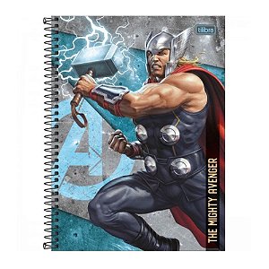 Caderno Tilibra Universitário Avengers 1 Matéria 80 folhas Capas Sortidas