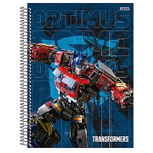 Caderno Universitário Capa Dura Transformers 1 Matéria São Domingos 80 Folhas Sortidos