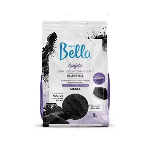 Cera Depilatória Quente Confete Depil Bella Negra 1Kg