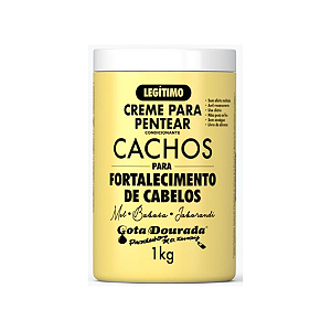 Creme Para Pentear Cachos Fortalecimento Gota Dourada 1Kg