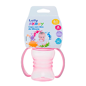 Copo Treinamento Clean Com Bico Silicone Lolly Rosa 150 ml 6+ Meses 7109-00
