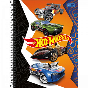 Caderno Capa Dura Universitário Hotwheels Tilibra 1 Materia 80 Folhas  Capas Sortidas