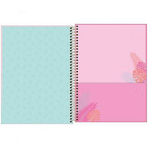 Caderno Universitário Tilibra Aloha 256 Folhas 16 Matérias